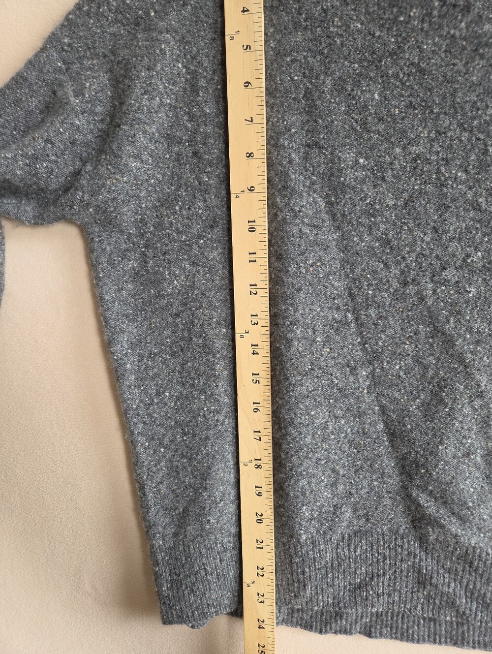 Vince Plush Cashmere Funnel-Neck Sweater Heather Graphite Size XS - Picture 8 of 9